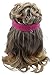 Mullet Wig 80s Vintage Rocker Long Blonde Brown Party Tennis Costume Pink Headband Included … (Brown)