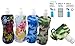 Water2go Flexible Collapsible Foldable Reusable Water Bottles BPA Free Set of 4 Color May Vary