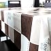 LEEVAN Heavy Weight Vinyl Square Table Cover Wipe Clean PVC Tablecloth Oil-Proof/Waterproof Stain-Resistant-54 x 108 Inch (Elegant Plaid)