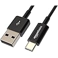 Amazon Basics USB-C to USB-A 2.0 Fast Charger Cable, 480Mbps Speed, USB-IF Certified, for Apple iPhone 15, iPad, Samsung Gala