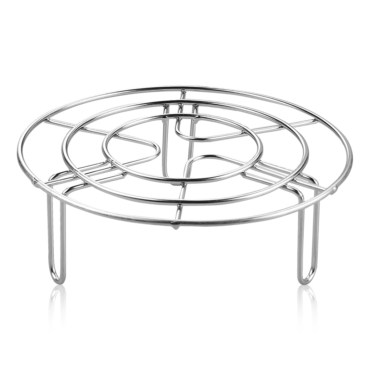 GLADFRESIT Round Air Fryer Rack,Stainless Steel Multi-Purpose Cooking Rack for Cooling, Steaming, and More,19CM