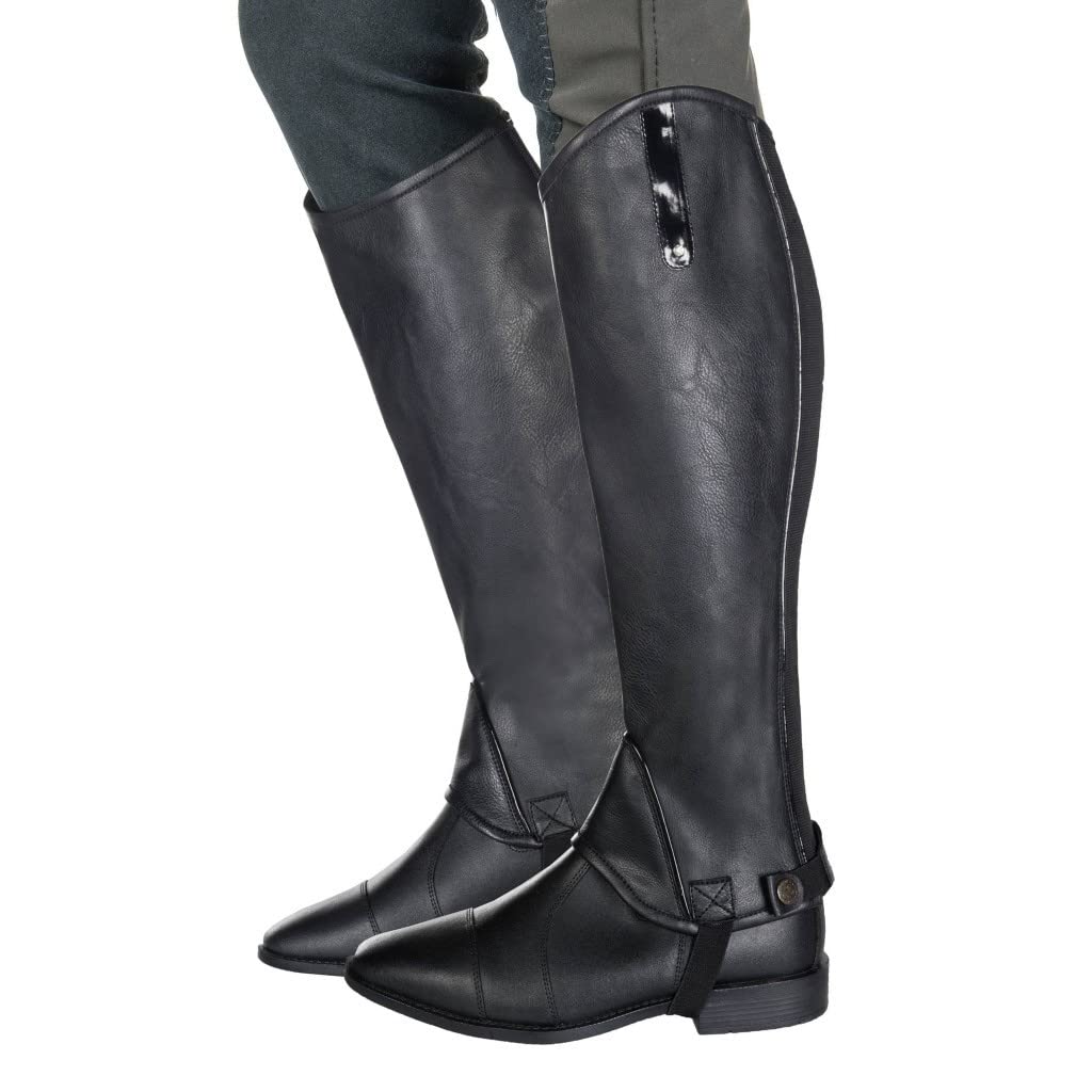 HKM Riding Chaps Elastic Black, 6