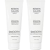 Keratin Salon Direct Keratin Hair Treatment, 4 oz | Cream, Natural Scent, For Dry, Frizz Hair | Frizz Control, Formaldehyde Free, Salon Quality, Smoothing Treatment, Long Lasting