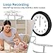Hidden Camera Motion Activated WiFi Surveillance Wall Clock with One Year Battery Power Standby 720P Camera Lens Adjustable Live View Remote Internet Access Security WiFi Camera for Home(Video Only!)