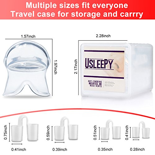Anti Snoring Devices Snoring Solution, 4 Set Snore Stopper Nose Vents Nasal Dilators Anti Snoring Stop Snoring Solution Anti-Snoring Sleep Aid Device Snore Reduction for Men Women