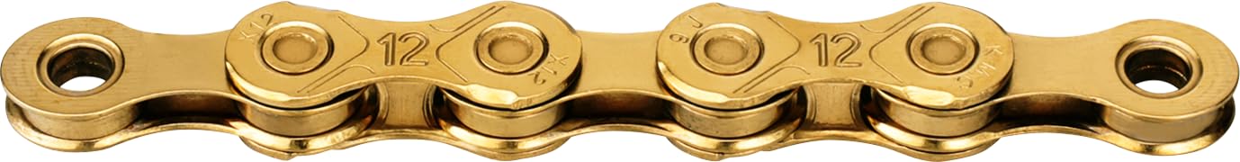 KMC X12 Waxed 12 Speed Chain, Ti-N Gold, 126 Link