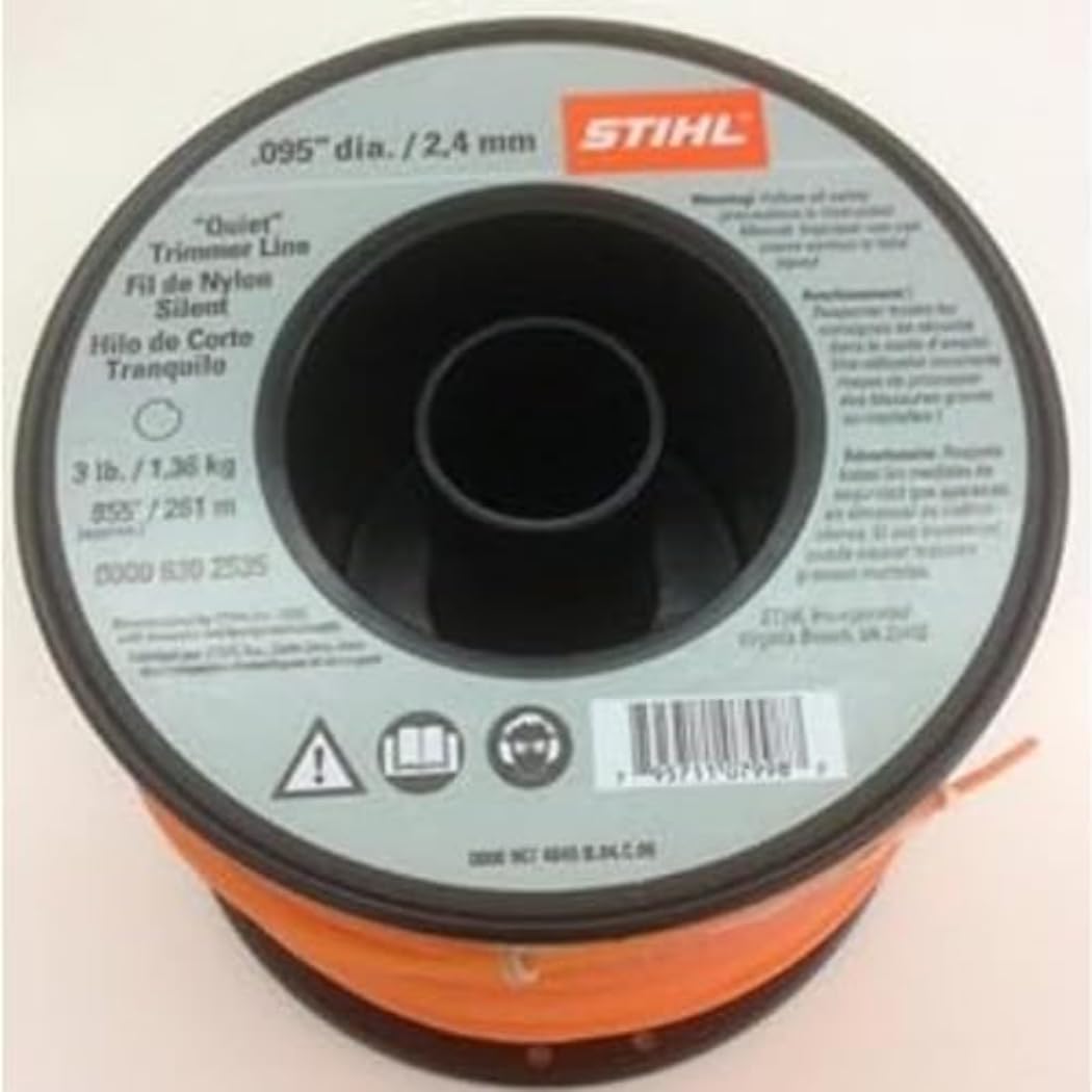 STIHL 0000 930 2535 Trimmer Line Round 2.4 mm x 253 m Orange