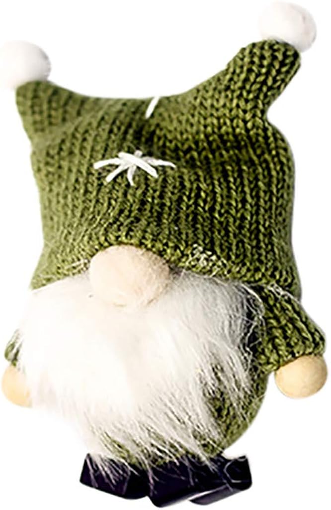 Shimigy Wool Cute Gnome Doll Christmas Doll Pendant Creative Christmas Tree Decoration Gift for Kids