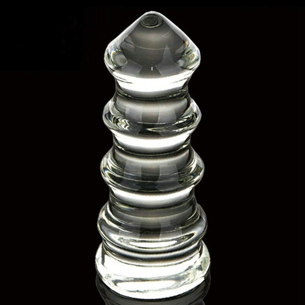 Ultra-Smooth Double-Ended Sided Crystal Ergonomic Design Huge Upscale Crystal Clear Spiral Glass for Women Men Female Male TUII032