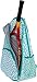 LISH Deuce Tennis Racket Backpack - Women's Geometric Square Printed Tennis Racquet Holder Bag