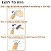 40pcs Round Heavy Duty Nail-on Felt Pad for Furniture Chair Table Leg Feet Floor Protectors Slide Smoothly (Brown, Pad Diameter 20mm)