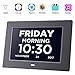 Day Clock Extra Large Impaired Vision Digital Alzheimer Clock Dementia with Time, Day and Date, Month and Year Showing, Calendar/Photo Display Function, for Elderly, Memory Loss,Alzheimer