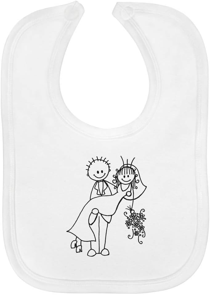 bride and groom bibs