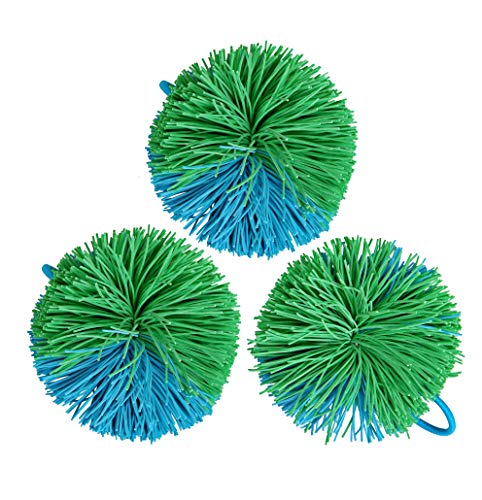 Win SPORTS Deluxe Trampoline Paddle Ball Flying Discs, Super Bounce-Back Family Game Set (4 Paddles & 3 Balls & Storage Bag) (Green) - Thumbnail 4