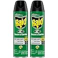Raid House and Garden Insect Killer Insecticide Aerosol Spray - 11 Oz. (Pack of 2)