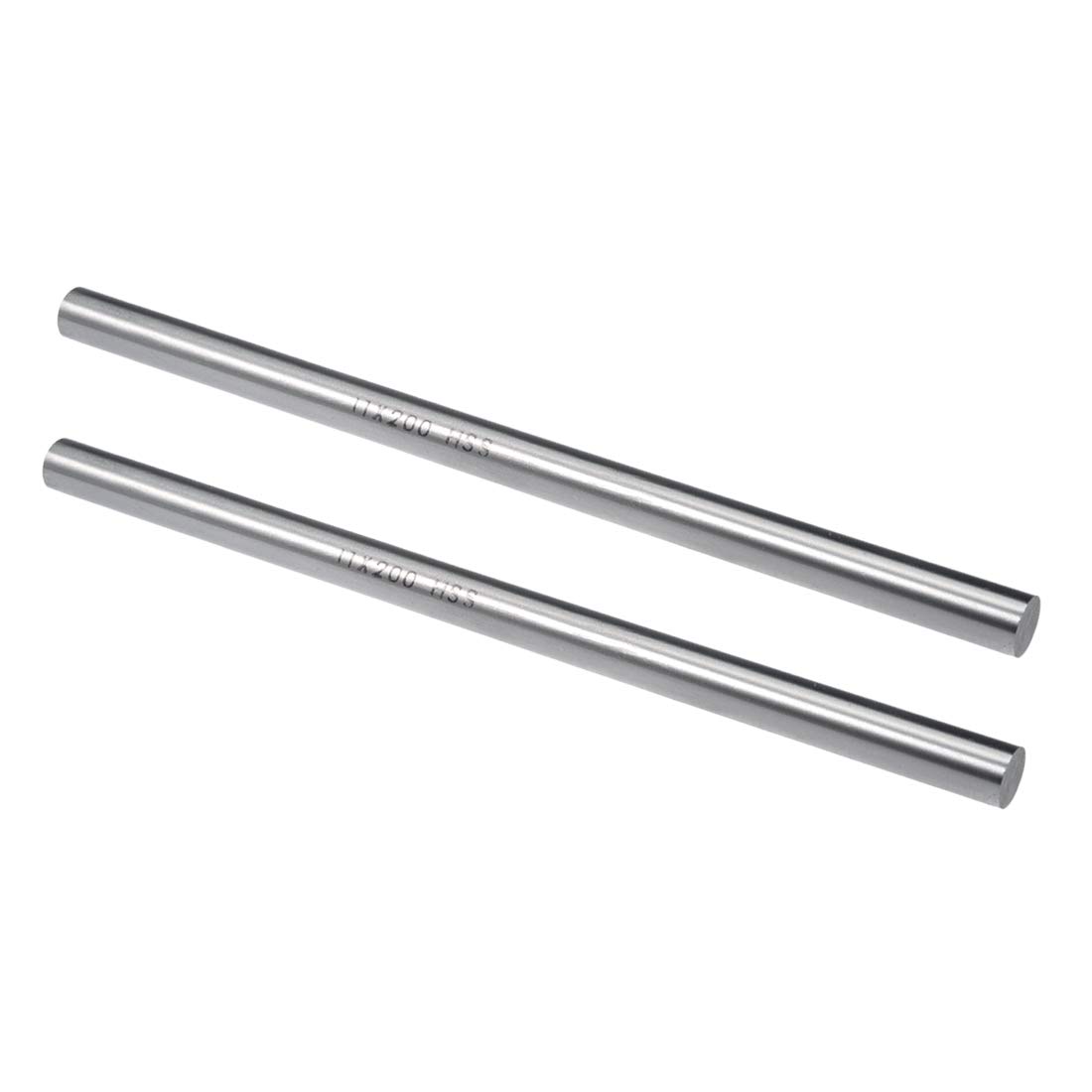 uxcell Round Steel Rod, 11mm HSS Lathe Bar Stock Tool 200mm Long, for Shaft Gear Drill Lathes Boring Machine Turning Miniature Axle, Cylindrical Pin DIY Craft Tool, 2pcs