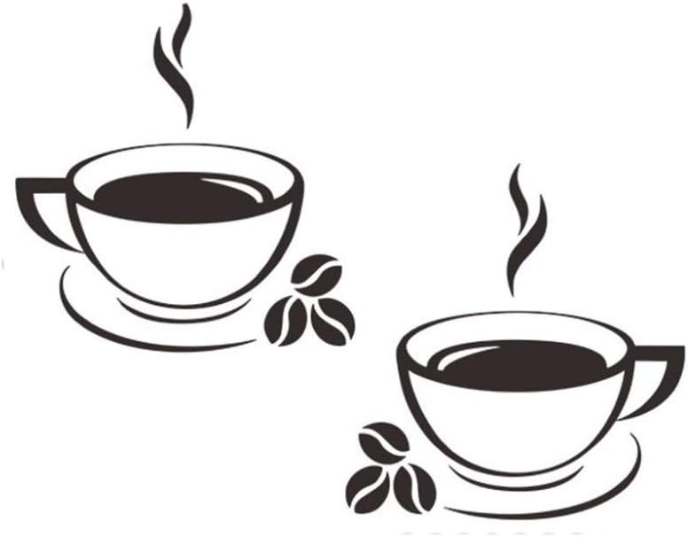 GKOO Etiqueta De La Pared Etiqueta De La Pared Taza De La Casa De Café