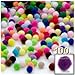 The Crafts Outlet 100-Piece Multi Purpose Pom Poms, Acrylic, 7mm/0.28-inch, Round, Emerald Green