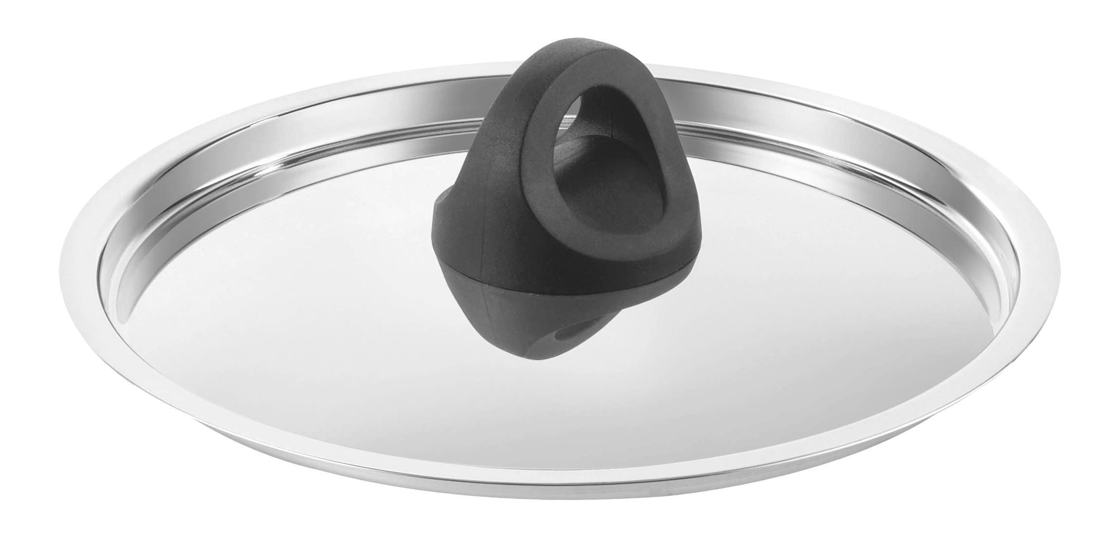 Kuhn Rikon Lid Luna of Stainless Steel 20cm, Silver, 21.5 x 21.5 x 5.5 cm