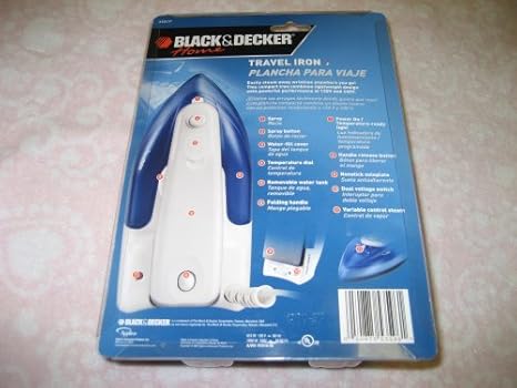 Black & Decker X50 Travel Pro - Plancha para Ropa, Color Blanco ...