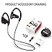 CHYDA Bluetooth Headphones, Best Wireless Sports Earphones w/Mic IPX7 Waterproof HD Stereo Sweatproof in-Ear Earbuds with NFC for Gym Running Workout 12 Hour Battery Noise Cancelling Headsets (Black)