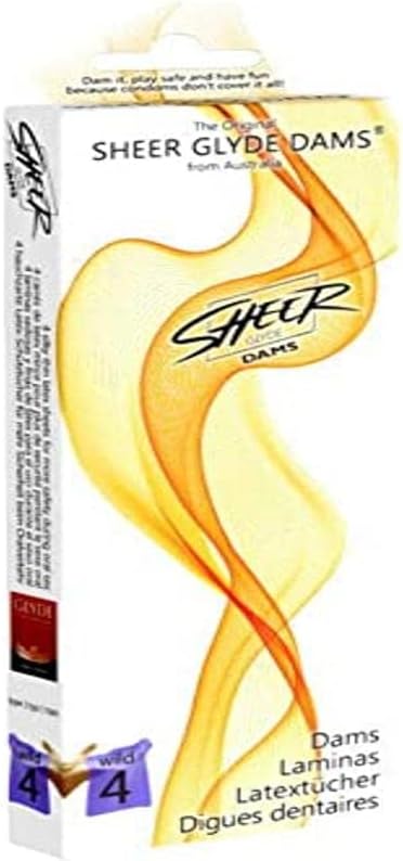 Glyde Sheer Dams Purple Wildberry Condoms 4 Pack Retail