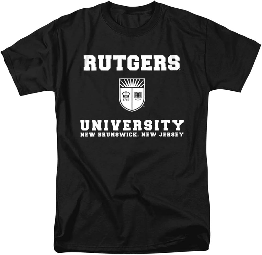 Rutgers University Official Shield Unisex Adult T Shirt