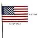 Miniature U.S. Marine Corps and American Flag Desk Set