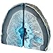 Decorative Bookends. Geode Agate Book Ends for Office Décor and Home (Blue)