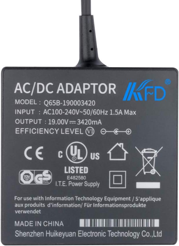 KFD 19V 3.42A 65W Laptop Charger for ASUS VivoBook X515JA X512DA X412DA X512FA UX463 X540SA X541NA M509DA X540UA L402SA E406SA M413DA E203MA UX401UA UX430UA UX331UA TP401CA X415JA AC Power Adapter - Image 5