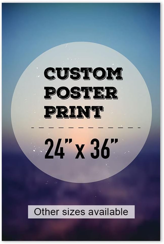 Wall Décor - wall26 Custom Poster Prints - Upload Your Image/Photo, Personalized Photo to Poster Printing, Durable and Waterproof, Home Decor Wall Art Prints - 24x36 inches