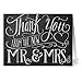 Note Card Cafe Newlywed Cards with Kraft Envelopes | 72 Pack | Blank Inside, Glossy Finish | New Mr. & Mrs. Unique Design | Bulk Set for Bride and Groom, Thank You, Greeting Card