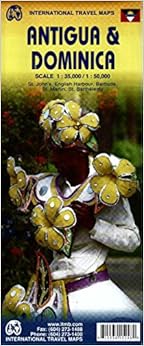 Antigua and Dominica Travel Map 1:35k/1:50k Antigua and Dominica Travel Map 1:35k/1:50k