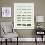 Achim Home Furnishings Cordless Celestial Sheer Double Layered Shade, 35 by 72