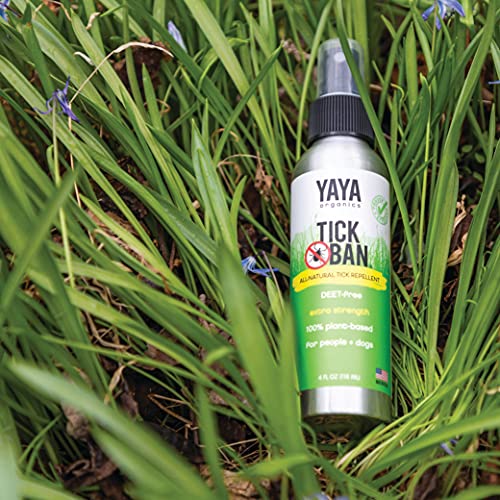 Yaya Organics Tick Ban Extra Strength Tick Repellent Made with Essential Oils and All Natural
