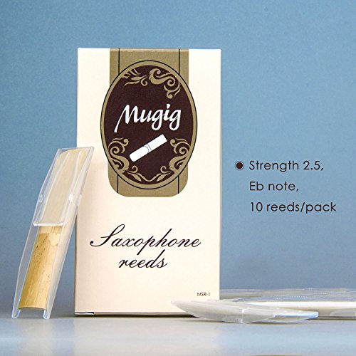 MugigÂ AltoÂ SaxÂ Reeds Traditional StrengthÂ 2.5,Â 10/packÂ withÂ IndividualÂ Package