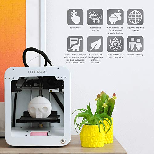 Toybox 3D 1Touch KidFriendly Childrens Toy Printer and 1 Coconut