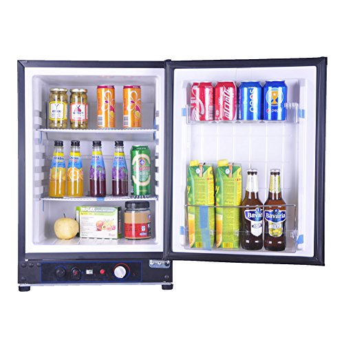 Smad Compact Gas-powered Refrigerator Mini Fridge Adjustable Temperature Control, 2.1 cu.ft.