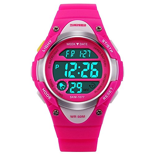 Children watch outdoor sports kids girls led digital al…
