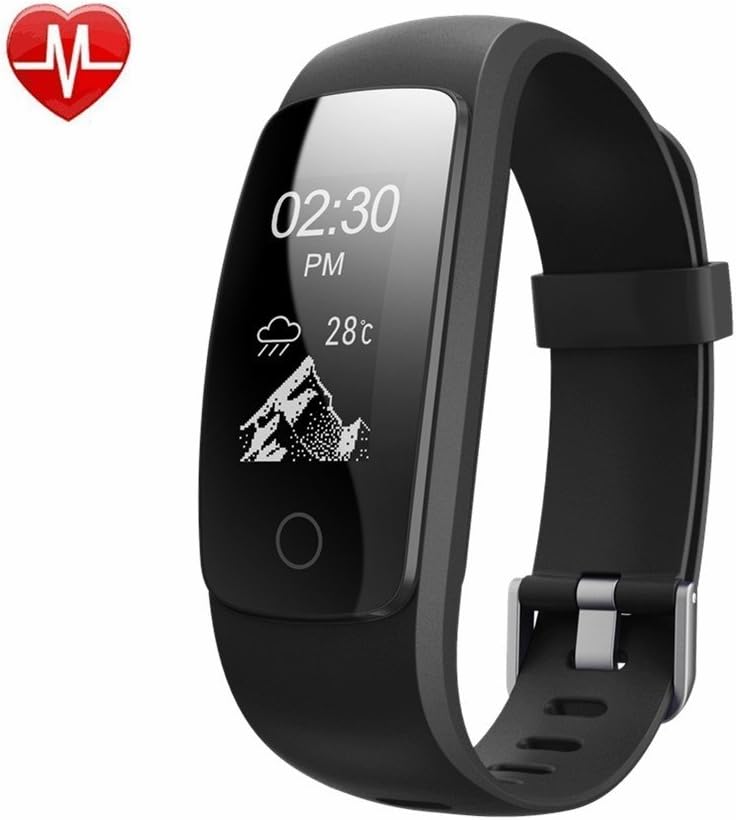 Fitness Tracker Watch ZoiyTop Heart Rate Monitor IP67 Waterproof Activity Tracker GPS Wristband for Android Sports Step Track Counter Pedometer