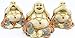 We pay your sales tax 3 Feng Shui Buddha Monks Figurines Statues Home Decor Statue Gift/Birthday Gift/House Warming Gift (3 Happy Buddha)