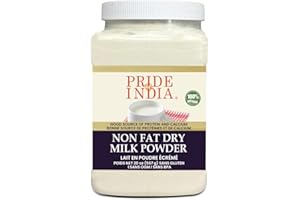 Pride Of India - Nonfat Dry Milk Powder - Protein & Calcium Rich - 1.25 lbs (20oz) Jar