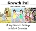 Growth Pal Girls' Panties Boyshort Briefs 6 Pack Soft 100% Cotton Underwear Toddler Undies for Girls-PJ01-S