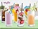 Kryllic Reusable Plastic Cups - Plastic Tumblers - Acrylic Cups For Kitchen 16oz- Clear Highball Plastic Tumbler Set of 6 Plastic Tumblers Dishwasher Safe, Bpa Free, Cups For Kitchen - Plastic Glasses