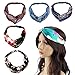 Beautyer 6Pcs Women Headband High Elastic Head Wrap Classical Retro Style Printed Twisted Hair Bands (6pcs)