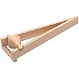 EISCO Center of Mass Demonstrator - Roller & Ramp - Rolls Up Inclined Plane - Clear Coated Wood Construction, 17" L - Great as Physics Demo or Executive Gift