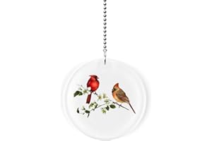 Gotham Decor Cardinal Bird Couple Fan/Light Pull