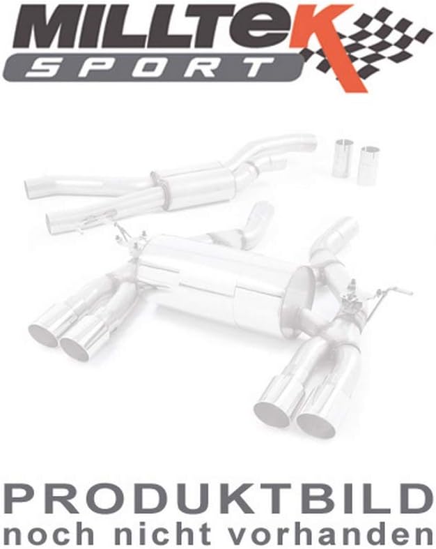 Sport Exhaust Milltek SSXFD224 back cat system | DPF (TÜV) compatible: Mustang Fastback 2.3 EcoBoost (233 kW /317 PS) | HSN: 1028 | TSN: AAA | Mustang Fastback (LAE) 2-Türer Coupe