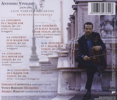 Vivaldi: Late Violin Concertos