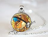 Charizard Pokeball Pokemon Necklace // 1 Inch Round Pendant Gift Idea Gamer Gear Cosplay